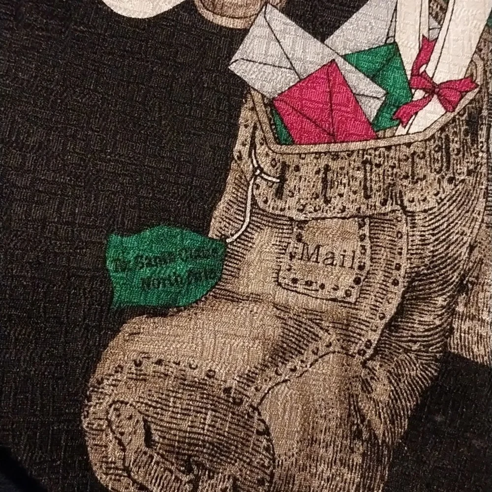 Holidays by MMC Santa Christmas Tie Wreath Mailbag - Picture 3 of 6